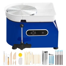 Uimoso Pottery Wheel 11in Ceramic Wheel with Foot Pedal and Sculpting Tools 450W