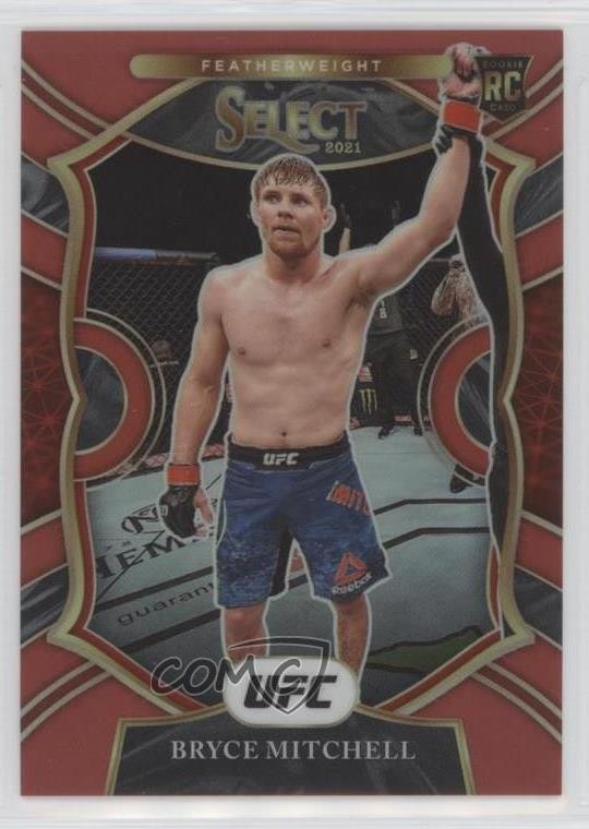 2021 Panini Select UFC Concourse Red Prizm 94/99 Bryce Mitchell #81 0p16
