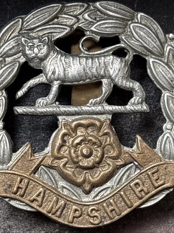Hampshire Regiment, Genuine British Army Cap Badge - Image 4 of 4