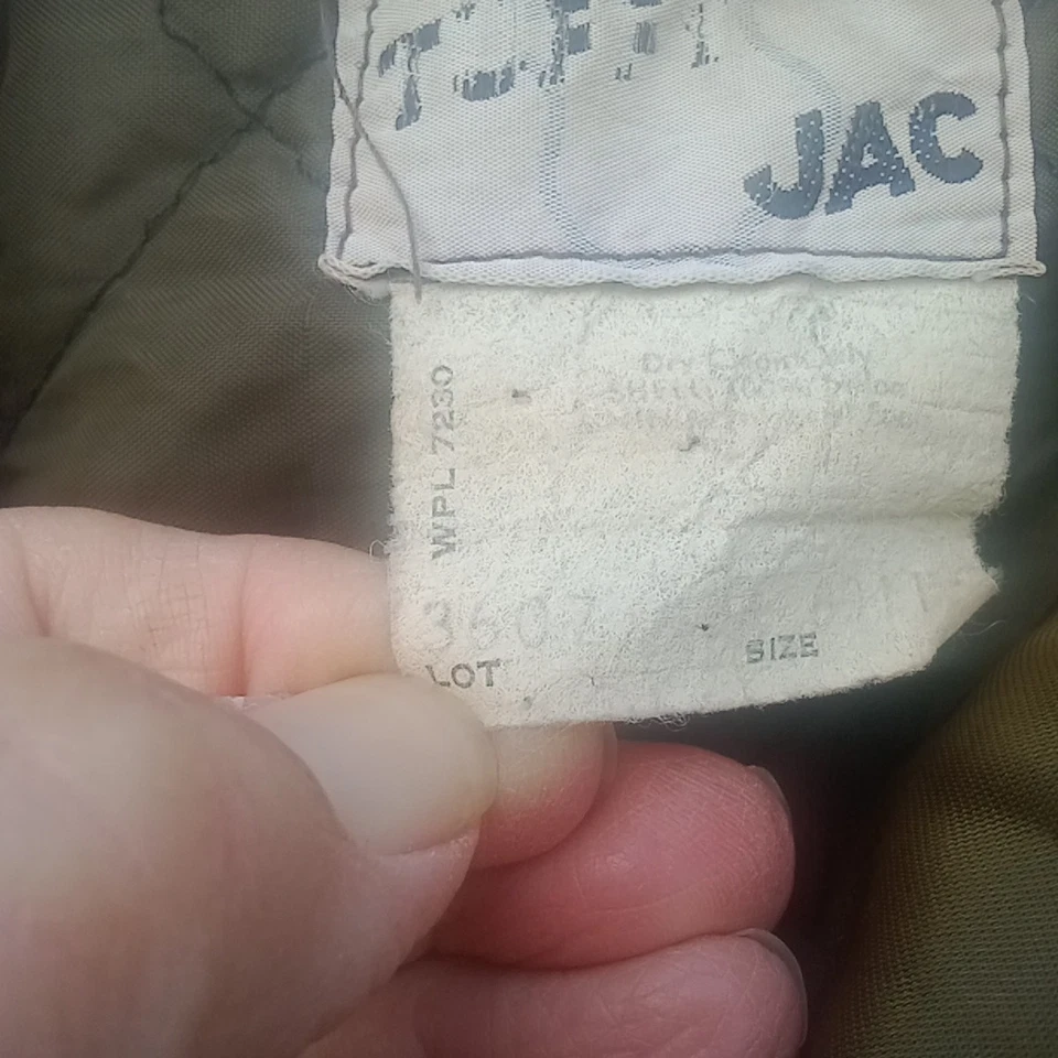 Chaqueta Tuffy Jac Para Hombres Mediana De Colección Marrón Forrada de Bombardero Policía Cuello de Piel Sintética Años 70 Foto 3 de 4