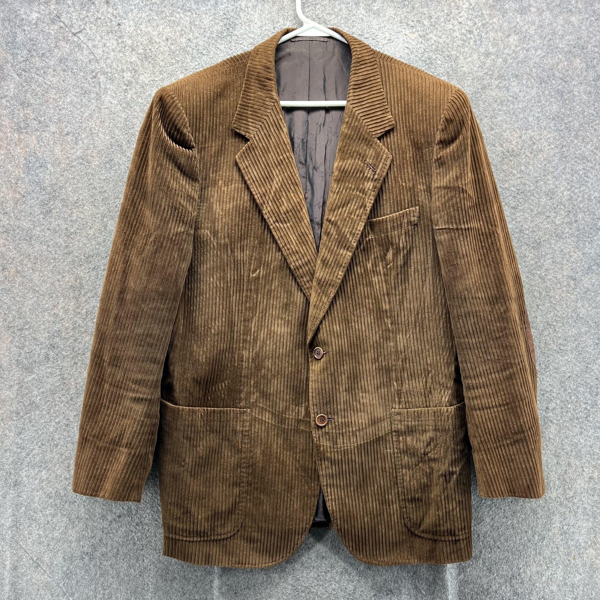 Brioni Blazer Mens 44 Brown Cotton Corduroy Sport Coat Jacket