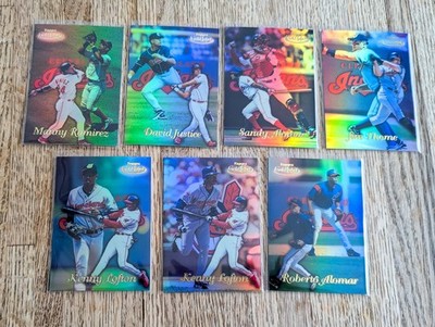 1999 Topps Gold Label Cleveland Indians Lot (7 Cards) Ramirez Lofton Alomar