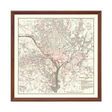 Old Map of Washington DC, DC 1959 - Vintage Washington DC Wa