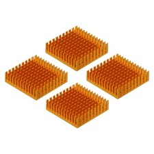 4Pcs 40x40x11mm Heatsink Aluminum Radiator Heat Sink Cooling Gold