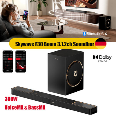 ULTIMEA 3.1.2 Dolby Atmos Soundbar TV, Surround Sound System mit Subwoofer HDMI
