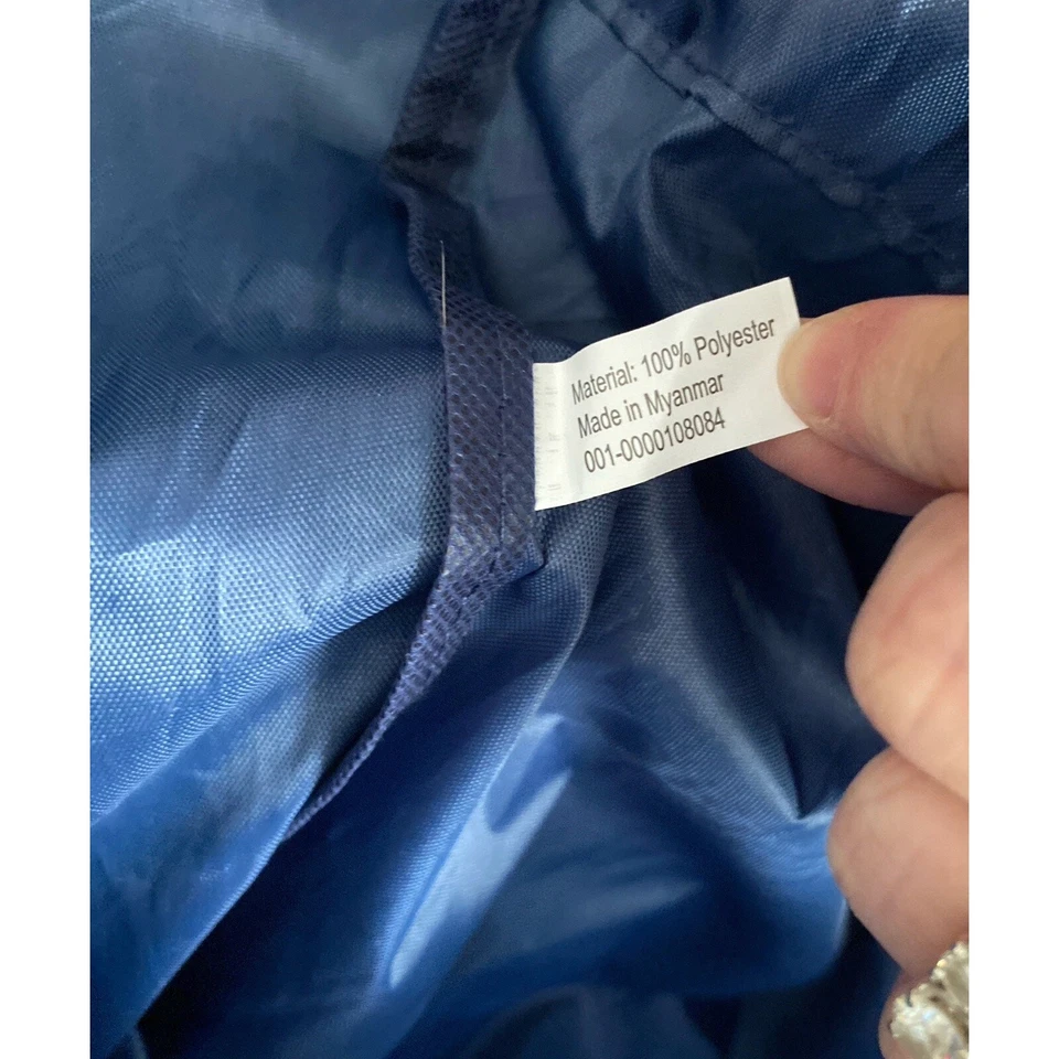 Mochila de Gimnasio Skechers Azul Blanco Ligera con Cordón Bolso de Mano Cinch  Foto 4 de 4