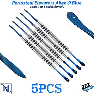 Allen 9 Periosteal Elevator Double Ended Blue Dental Tissue Reflection Surgical