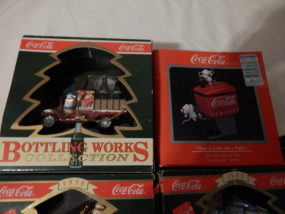 Coca Cola Musical / #2 Coke and Smile / Trim A Tree Collection Ornaments lot - Image 2 of 4