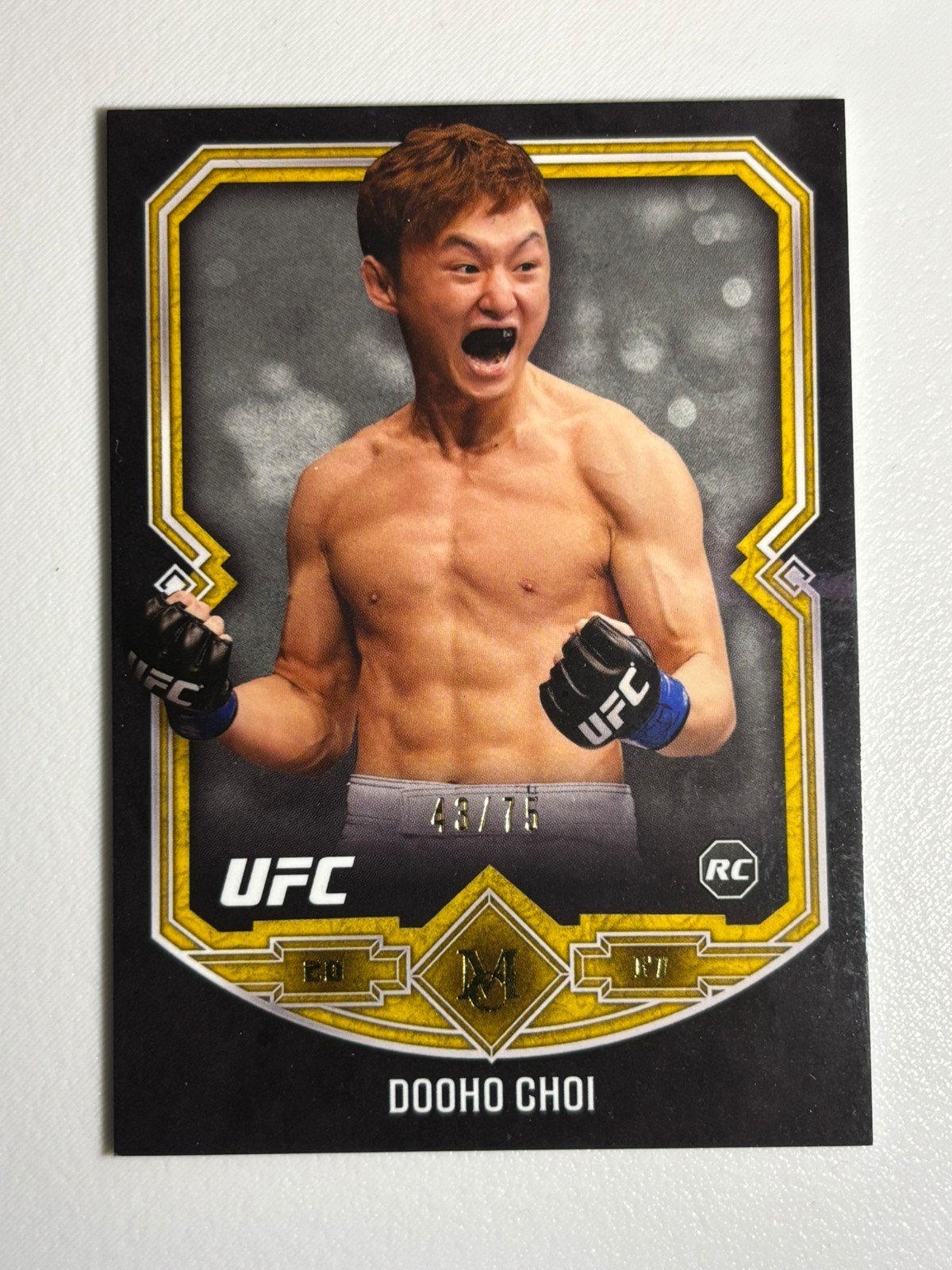 2017 Topps UFC Museum Dooho Choi RC #28 GOLD 48/75