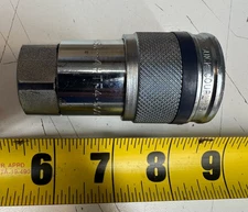 1/2" Dixon 4HTF4 Flush Face Hydraulic Quick-Connect Coupler Female NPTF ISO16028