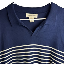 Frederik Anderson Copenhagen Polo Shirt Mens X-Large Blue Short Sleeves Sweater