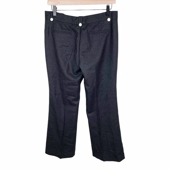 Pantalone Tory Burch Corrina Heather grigio scuro 100% lana taglia 6 stile 23061221