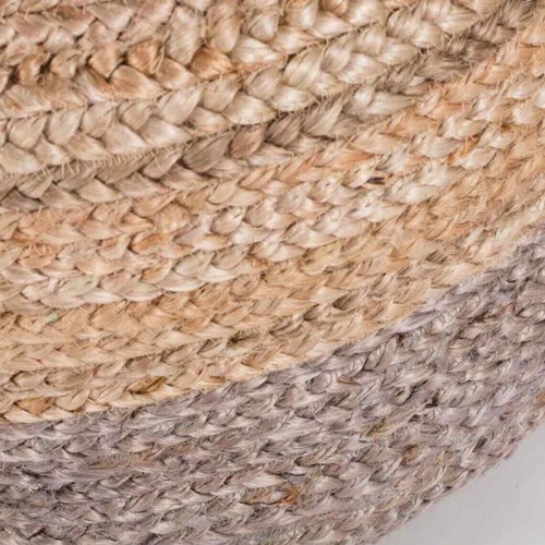 Pouf Natural Jute Cover Home Decor Braided Living Room Ottoman Foot Stool Cover  - Picture 2 of 7