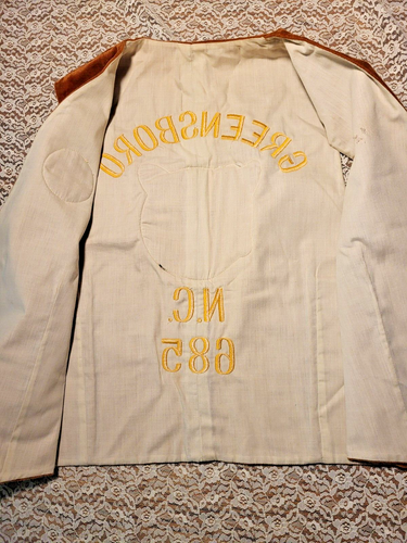 VTG VEST-MOOSE LODGE 685 GREENSBORO NC-BROWN VELOUR-1970's - Picture 10 of 10