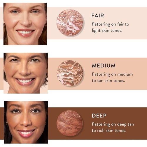 Natural Finish Baked Bronzer with Color Correction & Classic Application Brush - Picture 9 of 11