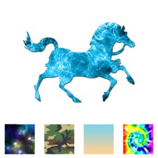 Show Horse Brindle - Vinyl Decal Sticker - Multiple Patterns Sizes - ebn2811