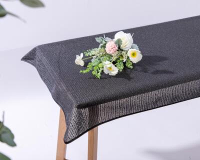 GARTENTISCHDECKE *Weichschaum* mit Saum *Wetterfest*Rutschfest