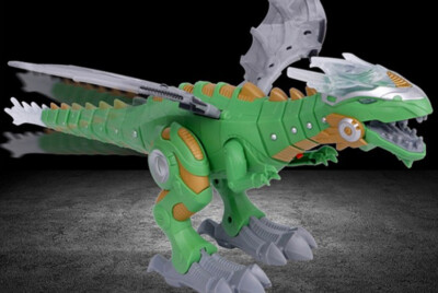 Rong Kai elektronischer Dinosaurier, gehen, brüllen, Raucheffekt Kinderspielzeug Geschenk