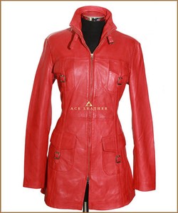 hip length leather jacket
