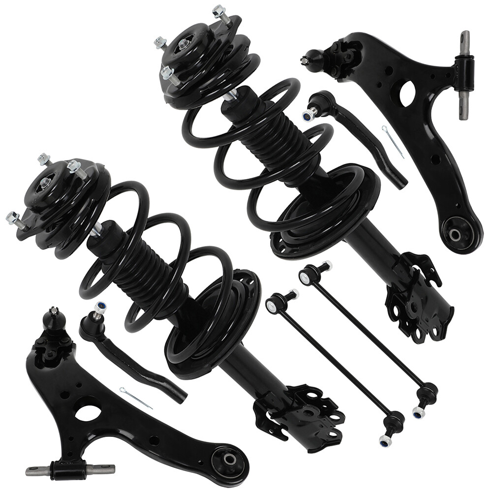 2011-2014 Toyota Sienna Front Struts Control Arms Sway Bars Tie Rods