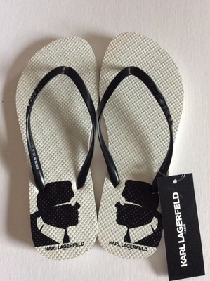lagerfeld flip flops