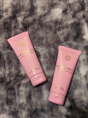 *NEW 2-PK!* GENUINE VERSACE BRIGHT CRYSTAL SHOWER GEL & BODY LOTION - 3.4 OZ EA