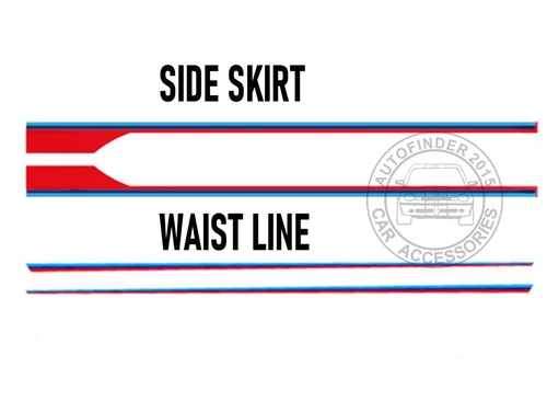 Graphics Tricolor Racing Stripe Car Sticker For BMW M4 M3 M5 M Performance Decal - Picture 8 of 12