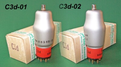 Paar Poströhre Siemens C3d / NOS / µTracer V.3.11.  gepr. / tested / Gut / Good