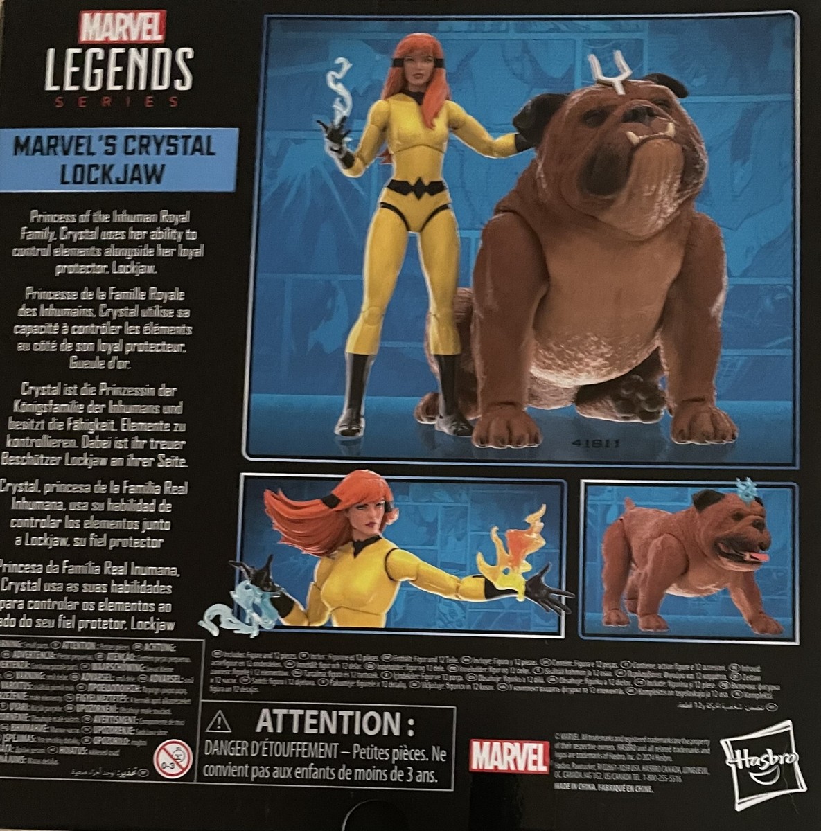 マーベルレジェンドCRYSTAL LOCKJAWセット Amazon.com: Marvel Legends Series Crystal and Lockjaw