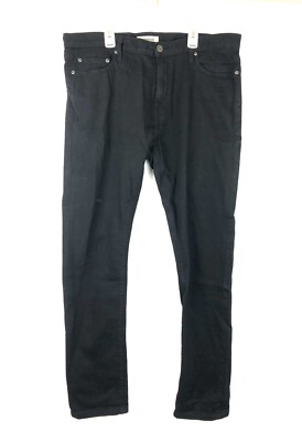 Goodthreads, Men s Black Denim Skinny Jeans, Size 36W X 34L