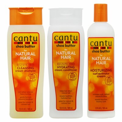 Cantu Shea Butter for Natural Hair Shampoo Conditioner Curl Activator Cream