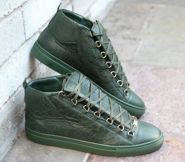 balenciaga shoes men green