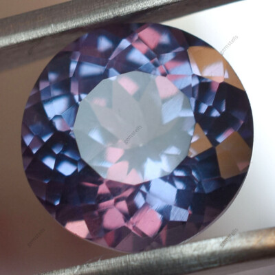 4.90 Ct Natural Alexandrite Color-Changing Round Shape CERTIFIED Loose Gemstone.