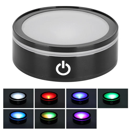 LED Light Base Compact Multicolor Changing Light  Display Base Stand