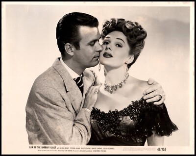 Adele Jergens + Stephen Dunne in Law of the Barbary Coast (1949)   Photo M 449