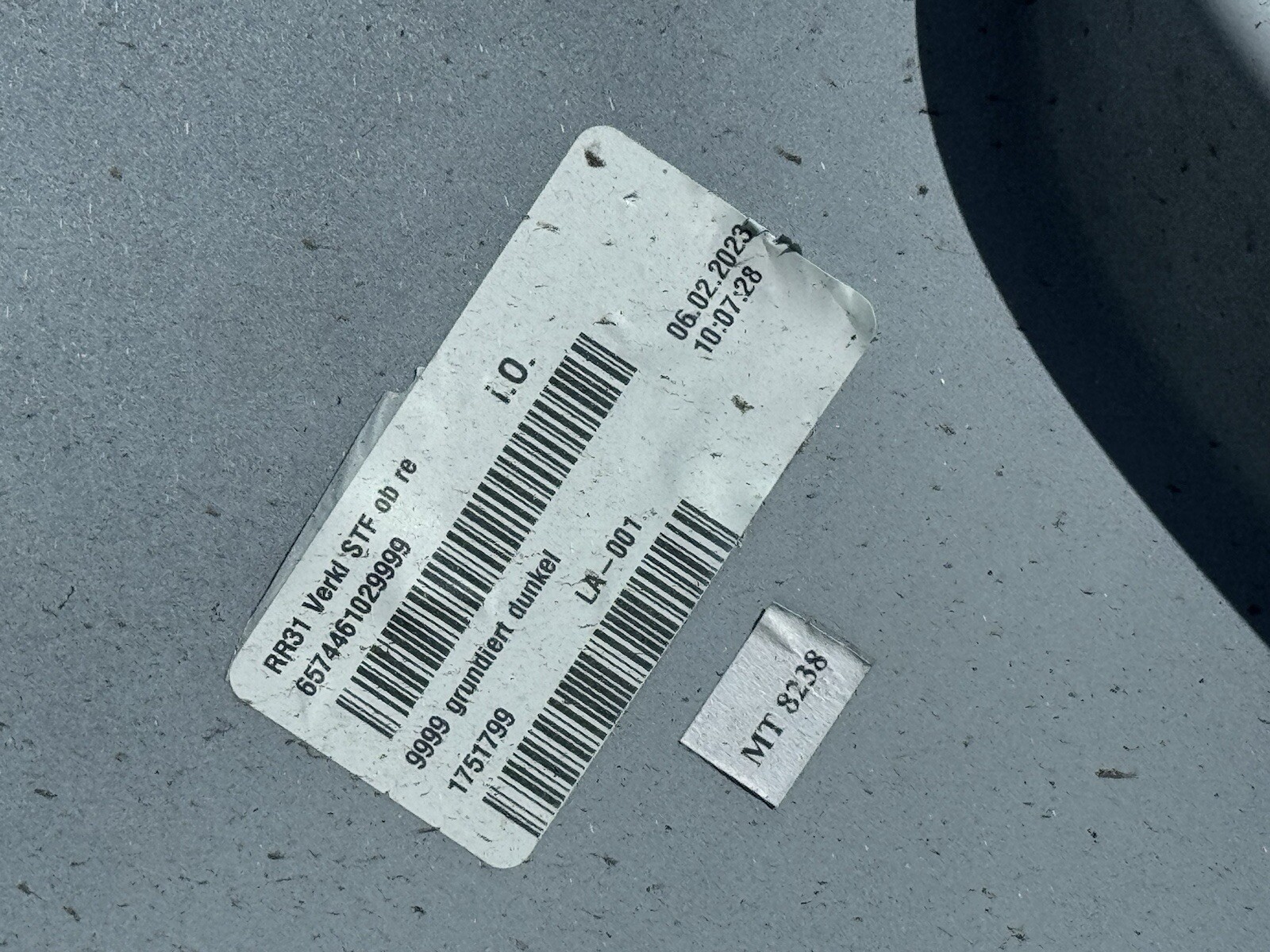 2019-2024 ROLLS-ROYCE CULLINAN RIGHT REAR BUMPER END PANEL OEM USED