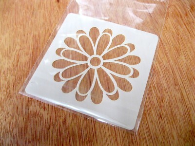 Blume Basteln Zeichnen Kunst Schablone 10 cm x 10 cm, wiederverwendbar