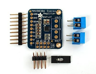 Adafruit Stereo 3.7W Class D Audio Amplifier - MAX98306 (q4U)