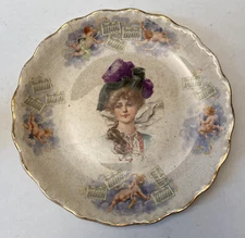 Antique McNicol Carnation Gibson Girl 1911 Calendar Plate