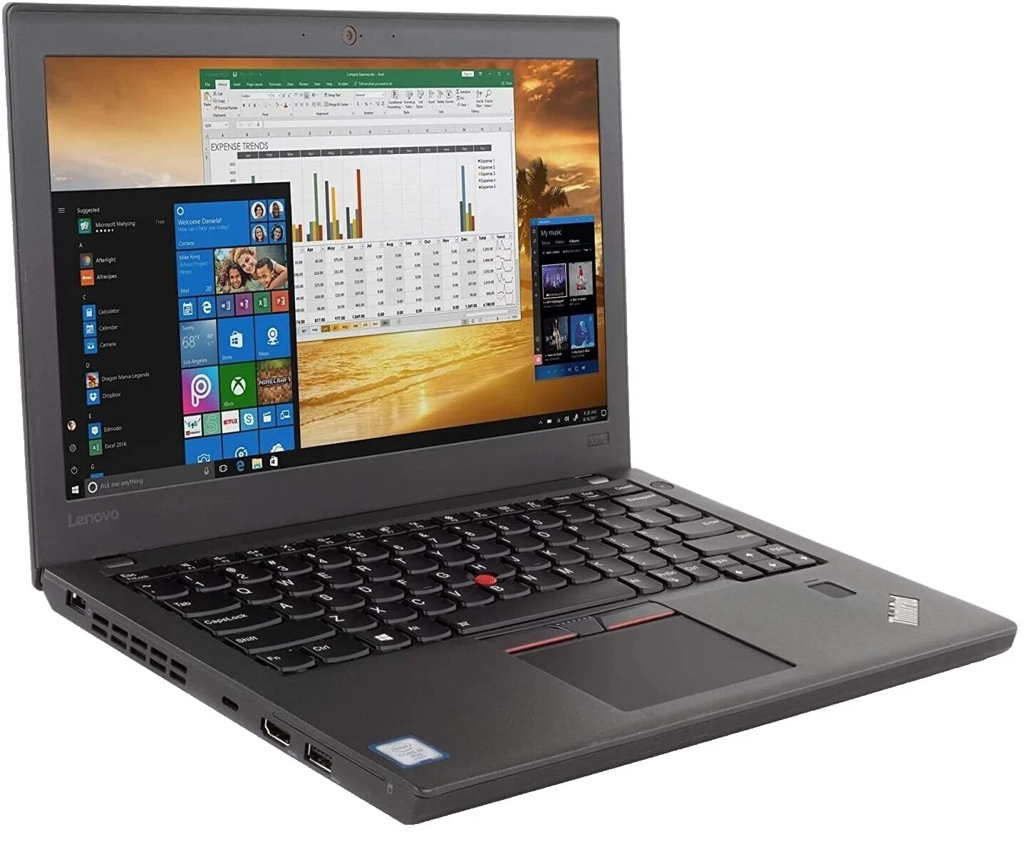 Negro Lenovo ThinkPad X270 computadoras portátiles y netbooks