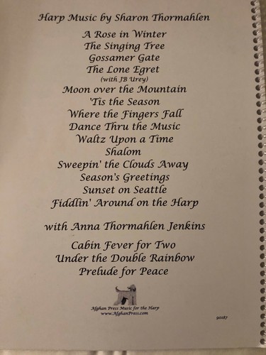 Fiddlin' Around on the Harp ~ Fiddle Tunes Arranged for Harp ~ Sharon Thormahlen - Picture 2 of 2