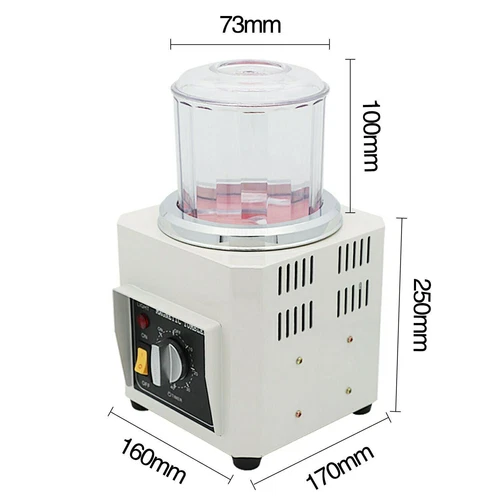 110V/220V KT-90 Magnetic Tumbler Mini Jewelry Polisher Finisher Finishing Machin - Picture 2 of 16