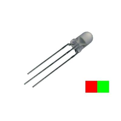 10 Everlight 339-1SURSYGW/S530-A2 DUO LEDs 5mm BI-COLOR Red/Yellow-Green 860682-