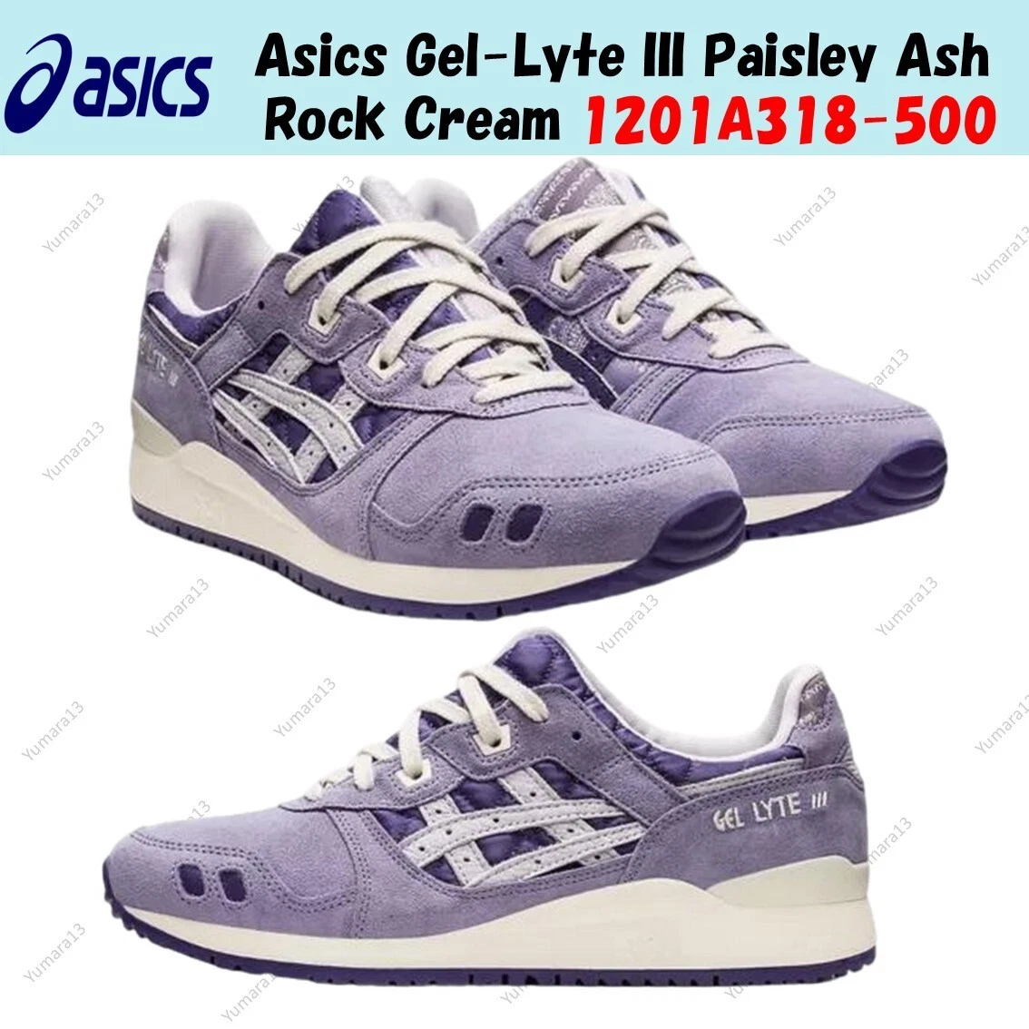 ASICS Gel-Lyte III OG 1201A318 Men\'s Size 9.5 Running Shoes Paisley Pack Purple ASICS Gel-Lyte III OG 1201A318 Men main image 4