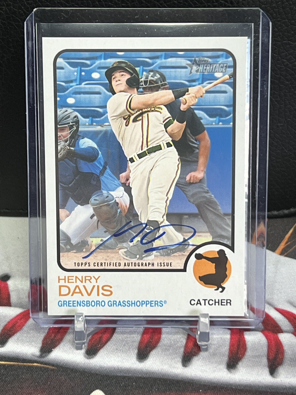 2022 Topps Heritage Minor League Real One Auto Henry Davis #ROA-HD