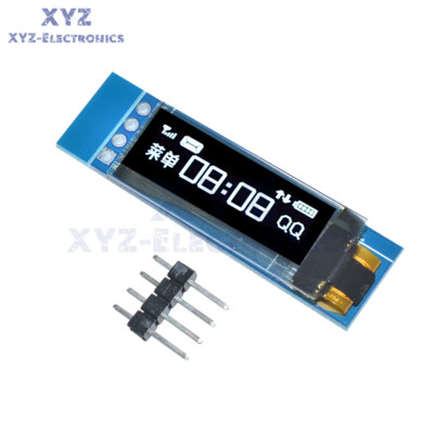 0.91'' 128x32 IIC I2C White OLED LCD Display DIY Module 3.3V 5V For PIC Arduino