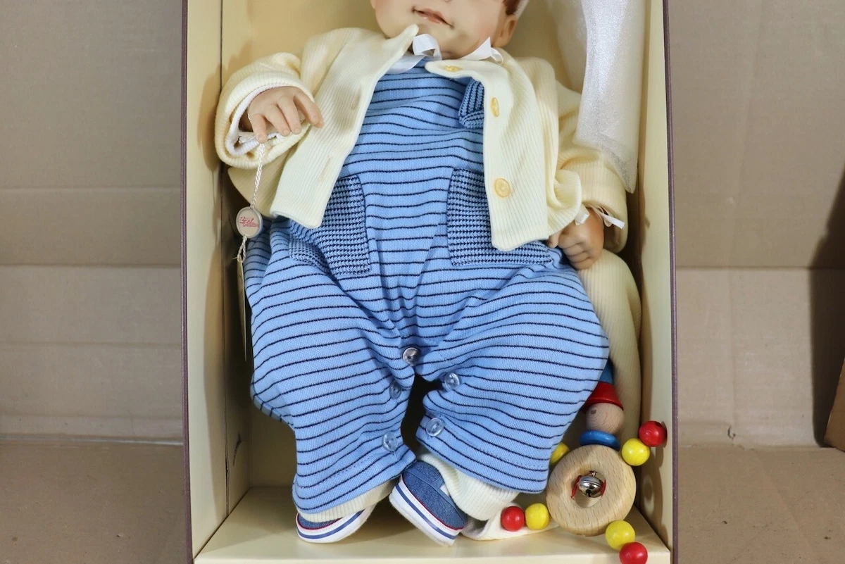Zapf Creation Siggi Baby Boy Muñeca 48cm 2001 De Vinilo En Caja