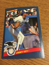 LEAF-DONRUSS BASEBALL 1986 JIMMY KEY AMERICAN LEAGUE OVERSIZED CARD 53
