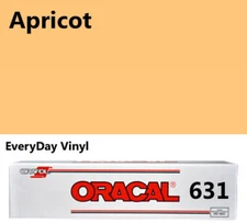 12"x5'- Apricot - Matte Oracal 631 Exhibition CAL Vinyl Roll Adhesive Vinyl