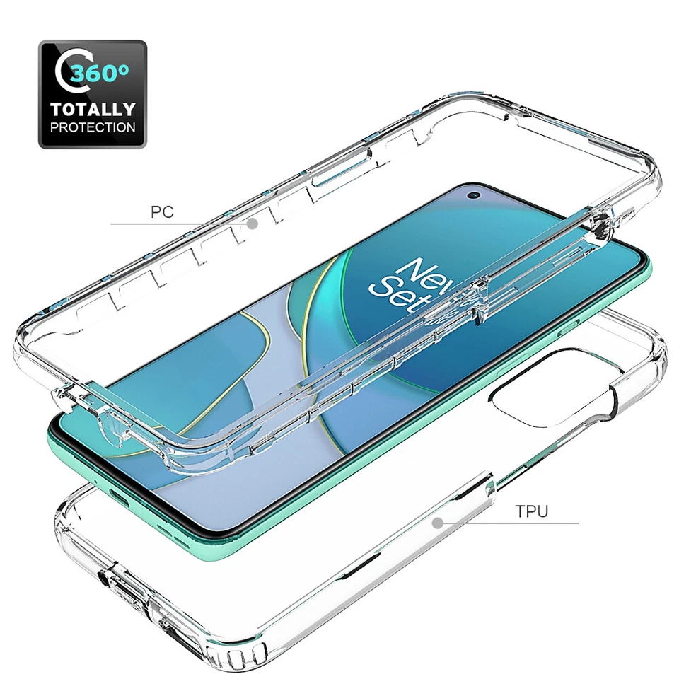 Funda de cuerpo completo con protector de pantalla incorporado para OnePlus 8T 5G [NO OnePlus 8] Foto 3 de 4